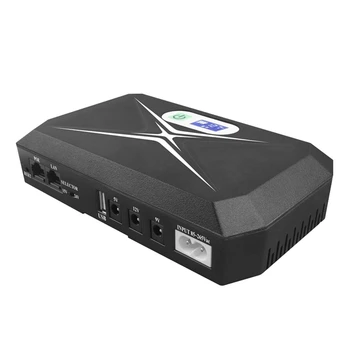 1 Комплект 5 В 9 В 12 В Источник Бесперебойного питания Mini UPS С экраном POE 8800 мАч Резервная батарея Для WiFi Маршрутизатора CCTV (EU Plug)