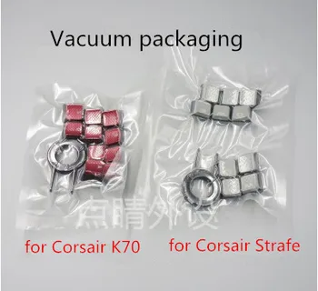 10 шт./упак. оригинальные игровые колпачки для ключей Corsair K70 K65 K95 RGB STRAFE, оптически прозрачный нескользящий колпачок + 1 шт. бесплатный съемник колпачка для ключей