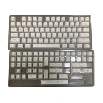 131 Клавишные Колпачки CherryProfile White Keycap DyeSublimation PBT Keycap Для Механической игровой клавиатуры
