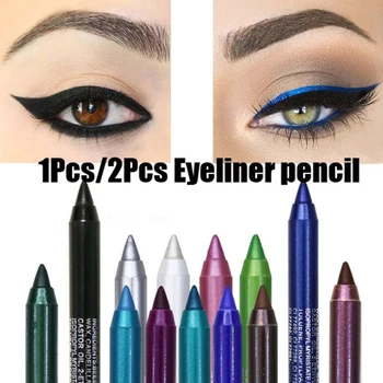 14 Цветов Стойкий карандаш для подводки глаз, водонепроницаемый пигмент, стойкий, не выцветающий, сексуальный карандаш для подводки глаз, красочная косметика для глаз