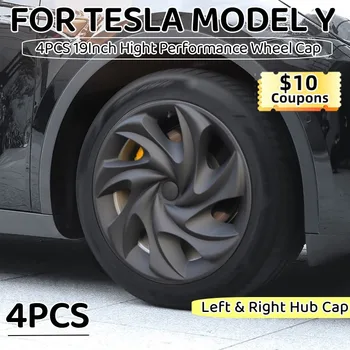 19-Дюймовый Колпачок Ступицы для Tesla Model Y 2018-2023 Performance Сменный Колпачок Колеса Автомобильный Колпачок Колеса Полная Крышка Обода Аксессуары