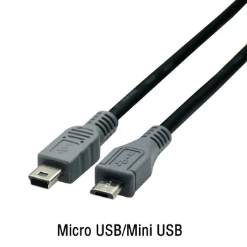 20 см 50 см 1 М Micro USB 2.0 Mini USB 5pin от мужчины к мужчине для зарядки данных OTG конвертер кабель-адаптер Разъем Mini-USB Micro-USB