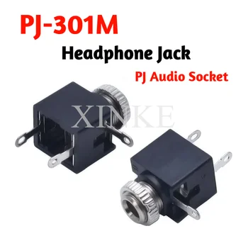 200 шт. разъем для наушников PJ-301M 3,5 мм аудио-видео разъем измерительный штырь 90 градусов