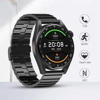 2023 Смарт-часы с NFC, звонки по Bluetooth, умные часы с беспроводной зарядкой, IP68, водонепроницаемые, для занятий спортом, для Xiaomi, рекомендуем