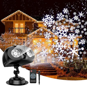2023, Снегопад в форме Совы, Рождественские Проекционные огни, Открытый пейзаж, Снежинки, Проекционная лампа для праздничной вечеринки, декор сцены