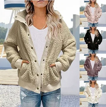 2023 Шерстяное пальто, Новый продукт, Кардиган с длинным рукавом, женское осенне-зимнее свободное пальто