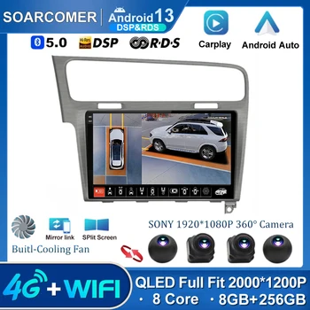 2Din WIFI + 4G Android 13 Авто Для Volkswagen VW Golf 7 MK7 GTI 2011-2021 Автомобильный Радиоприемник Carplay HD Мультимедиа GPS Стерео Видеоплеер