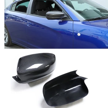 2ШТ Крышка автомобильного зеркала из Углеродного волокна, Наружная дверь, Боковая крышка заднего вида, Дополнительный чехол для Dodge 2011-2020 Charger
