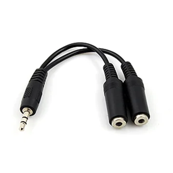 3,5 мм комбинированный аудио микрофон, Y-образный кабель-разветвитель, кабель-адаптер для планшета PS4 Xbox One, мобильного телефона, мужской и 2 женских гарнитур, ноутбука