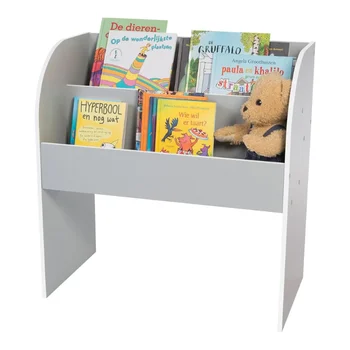 3-ярусный детский книжный шкаф, серый