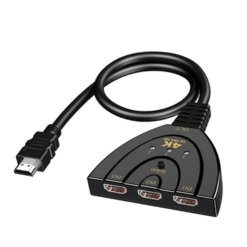 3D Mini 3 порта HDMI-Совместимый переключатель-Разветвитель 3 В 1 Из Портов концентратора для ноутбука TV Box PS4 DVD Hdtv PS3 PS4