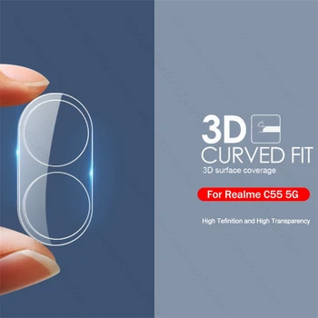 3D Защитная крышка камеры Из закаленного Стекла Для Realme C55 5G Защитный чехол для объектива RealmeC55 Realmi C55 C 55 55C 5G RMX3710 6,72 
