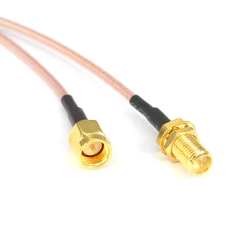 (5 шт./лот) Штекер SMA к штекеру RP SMA (мужской штырь) позолоченный разъем RF удлинительный кабель RG316 15 см