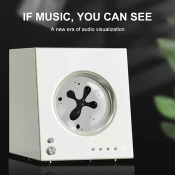 50 Вт Bass Rhythm Портативный музыкальный динамик с магнитной жидкостью Беспроводной Компьютерный сабвуфер Аудиосистема Датчик зрения Bluetooth Динамик