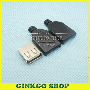 50 компл./лот 3 в 1 2,0 Комплекты USB-разъемов USB Jack наборы разъемов DIY USB sockect