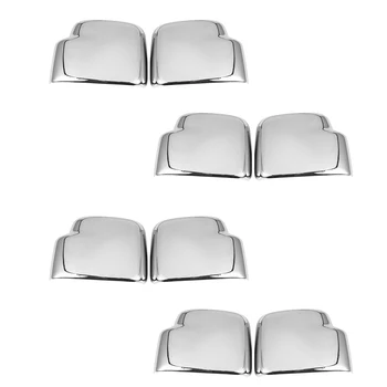 8X Чехлы для зеркал заднего вида, Декоративная крышка для бокового зеркала Suzuki Jimny 2007-2017, Автомобильная Наклейка Серебристого цвета