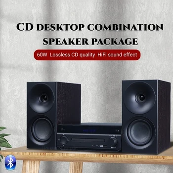 Bluetooth 5.0 DVD Настольные колонки для домашнего кинотеатра, CD-плеер, комбинация высокой четкости Hi-Fi, стереосистема Super Bass Sound System
