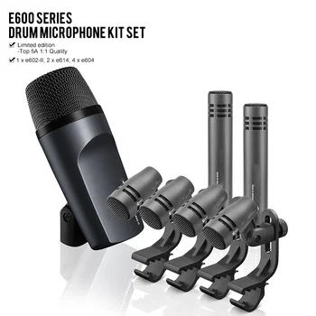 E600 E900 барабанный кардиоидный инструмент, конденсаторный микрофон e604 e602 e614, дополнительная коробка или чемодан, подходит для группы Sennheiser
