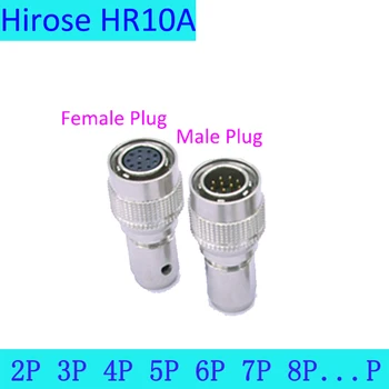 Hirose HR10A 7P 10P 4 6 10 12Pin Активность Отверстия Штекер-розетка Для Оборудования автоматизации камеры Разъем Питания 5 позиционных контактов