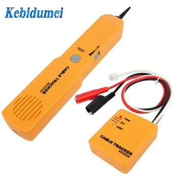 kebidumei/ новый прочный ручной трекер телефонных кабелей, детектор телефонных проводов, набор инструментов для тестирования линейного шнура RJ11, приемник для определения тона