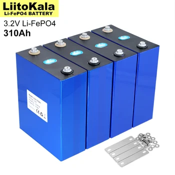 LiitoKala 3,2 В 310Ah Lifepo4 Аккумуляторная батарея литий-железо-фосфатная дорожная солнечная ячейка RV 12 В 24 В 36 В Ячейка не облагается налогом