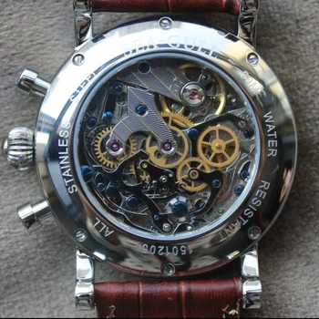 M199S SEAGULL ST 19 Механический механизм, мужские часы в винтажном стиле, функция chronogrpah, 40 мм сапфировый
