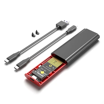 M2 SSD NVME Корпус M.2 к USB 3,1 SSD Box Чехол Для M.2 Pcie Nvme M Key 2230/2242/2260/2280 Адаптер без инструментов