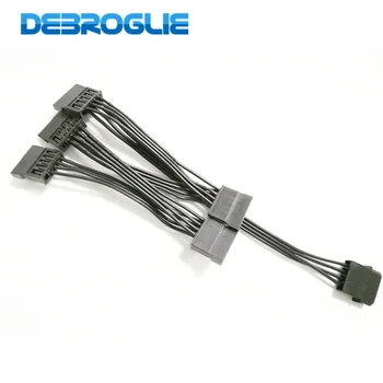 Molex 4pin IDE от 1 до 3SATA/4SATA/5SATA 15Pin Блок питания жесткого диска Разветвитель кабеля Шнур для ПК 