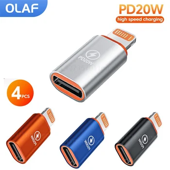 Olaf PD20W Быстрая Зарядка OTG USB Type C к Lightning Адаптеру OTG для iPhone 14 13 12 11 IOS Конвертер между мужчинами и женщинами Type C.