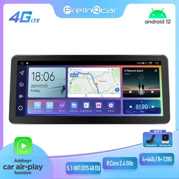 Prelingcar 12,3 “Для Toyota RAV4_Vianda Android 12 Автомобильный Монитор 128 Г Carplay RDS GPS Встроенный 2din Радио DVD-плеер 5,1 Hi-Fi DST