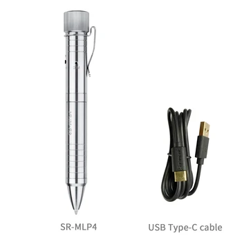 Saramonic SR-MLP4 Портативный USB Беспроводной Петличный микрофон на лацкане, ручка с диктофоном, Звуковая карта для записи видеоблогов