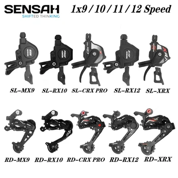 SENSAH Комплект Переключателей Скоростей для горных Велосипедов MX9 RX10 CRX Pro RX12 XRX 1x9 1x10 1x11 1x12 Задние Велосипедные Переключатели Скоростей для Shimano