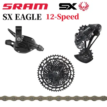 SRAM SX Groupset 12 В 12 Скоростей Комплект из четырех предметов для горного Велосипеда Триггер Рычаг Переключения Передач Задний Переключатель PG-1210 11-50 Т Ртутная Кассета SX Цепь