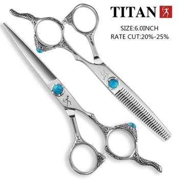 titan professional 6-дюймовые японские ножницы vg10 для стрижки волос салонные ножницы для стрижки волос парикмахерские ножницы