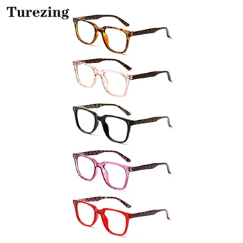 Turezing 5 шт., модные очки большого размера с принтом, женские, мужские очки с увеличительной диоптрией, очки для чтения при дальнозоркости + 1,0 ~ 6,0