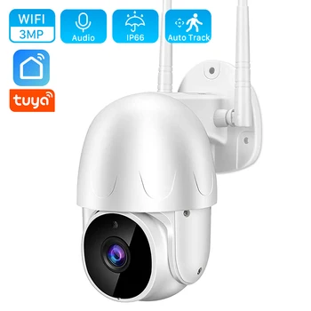 Tuya Smart Life 3MP PTZ IP-камера 1080P Ai Автоматическое Отслеживание Водонепроницаемая Уличная Wifi-Камера 2MP Фотосигнализация CCTV Камера Наблюдения