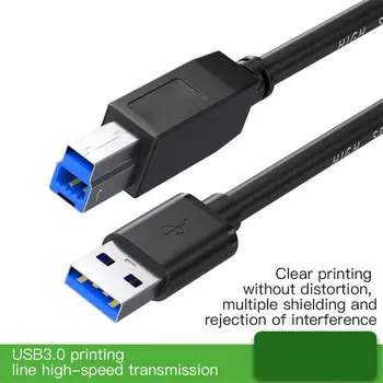 USB Кабель для принтера USB 3.0 USB A Штекер-B Штекер Шнур Синхронизации данных Кабель Для Квадратного принтера Кабель для передачи данных USB-принтера 0,5 М-1 м