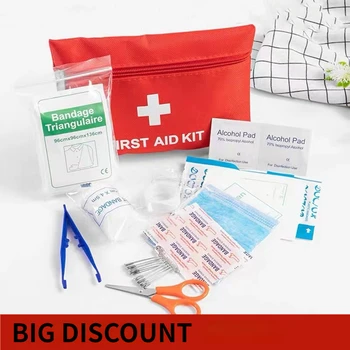 VITCOCO 12 Комплектов Бытовой аптечки первой помощи с маркированными отделениями Для путешествий на открытом воздухе Портативный Набор для выживания Серии Life Medicine Bag