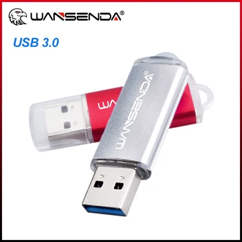 WANSENDA Mini USB 3,0 флэш-накопитель 16 ГБ 32 ГБ Флеш-накопитель 64 ГБ 128 ГБ флешка Внешний накопитель 256 ГБ флэш-накопитель Memory Stick