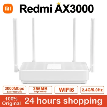 XIAOMI WIFI Маршрутизатор Redmi AX3000 Маршрутизатор wifi6 160 МГц Высокая Пропускная Способность OFDMA Эффективная Передача 2,4 ГГц 5 ГГц Сетка WIFI Сеть