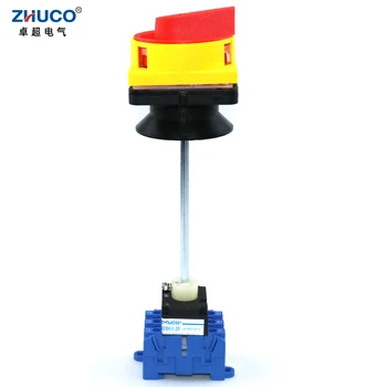 ZHUCO SZD11-25/300010-B 25A 3P Выключатель Нагрузки На Панели Навесного замка С Длинным Кулачковым Переключателем Для Электрического шкафа