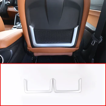 Автомобильные аксессуары ABS рамка для спинки сиденья, отделка, автозапчасти для Alfa Romeo Giulia 2017-2018