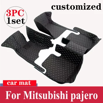 Автомобильные коврики для Mitsubishi pajero Sport 2011 2012 2013 2014 2015 Пользовательские автоматические накладки для ног автомобильный ковер в салоне