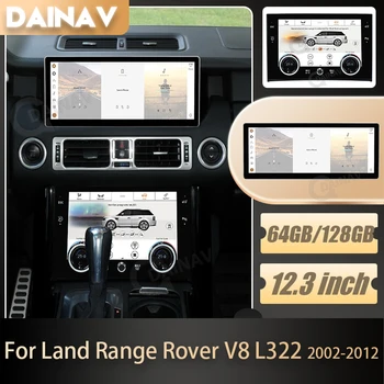 Автомобильный Радиоприемник Android 12 AC Панель Для Land Range Rover Vouge L322 V8 2002-2012 Мультимедийный плеер GPS Навигация Carplay Головное устройство