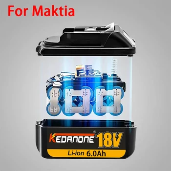 Аккумуляторная батарея для Электроинструментов 18V 8.0Ah 100% Оригинал для Makita LXT BL1830B BL1840 BL1850 BL 1860 Со светодиодной литий-ионной Заменой