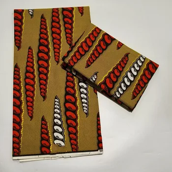 Африканская восковая ткань Голландия Швейный Материал 100% Хлопок Гана Анкара 6 ярдов Супер Высокого качества Для пошива платья Материал T8
