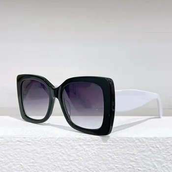 Ацетатные солнцезащитные очки в большой оправе мужские высококачественные классические модные дизайнерские очки UV400 для улицы ручной работы женские модные СОЛНЦЕЗАЩИТНЫЕ ОЧКИ