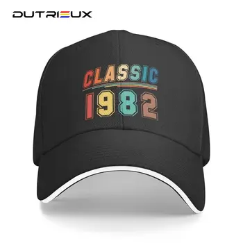 Бейсбольная кепка для женщин И мужчин, персонализированная Born In Classic 1982 Для регулируемой спортивной шляпы для папы на 40-летие