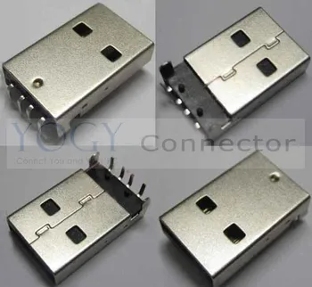 Бесплатная доставка 50 шт. штекер USB 2.0 Jack Разъем подходит для USB Flash 18,5x12x4,5 мм
