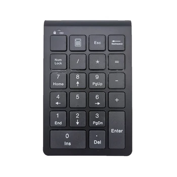 Беспроводная Bluetooth-совместимая цифровая клавиатура, перезаряжаемая 22 клавишами, цифровая клавиатура, Портативная тонкая Цифровая панель для ввода даты, ноутбук T3EB